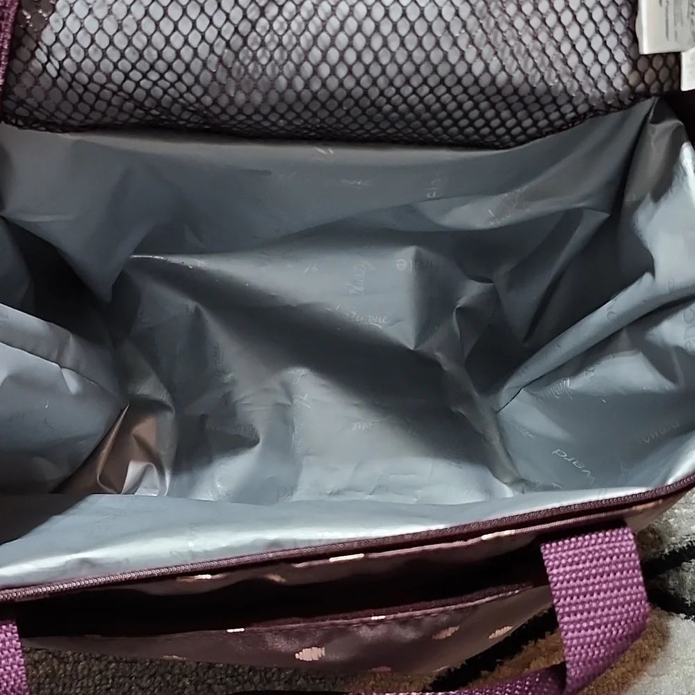 THIRTY-ONE AROUND THE CLOCK THERMAL TWINKING PLUM INSULATED COOLER LUNCH BAG